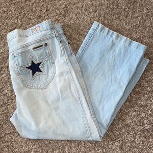 Vintage Brittania Star Pocket Light Wash Jeans